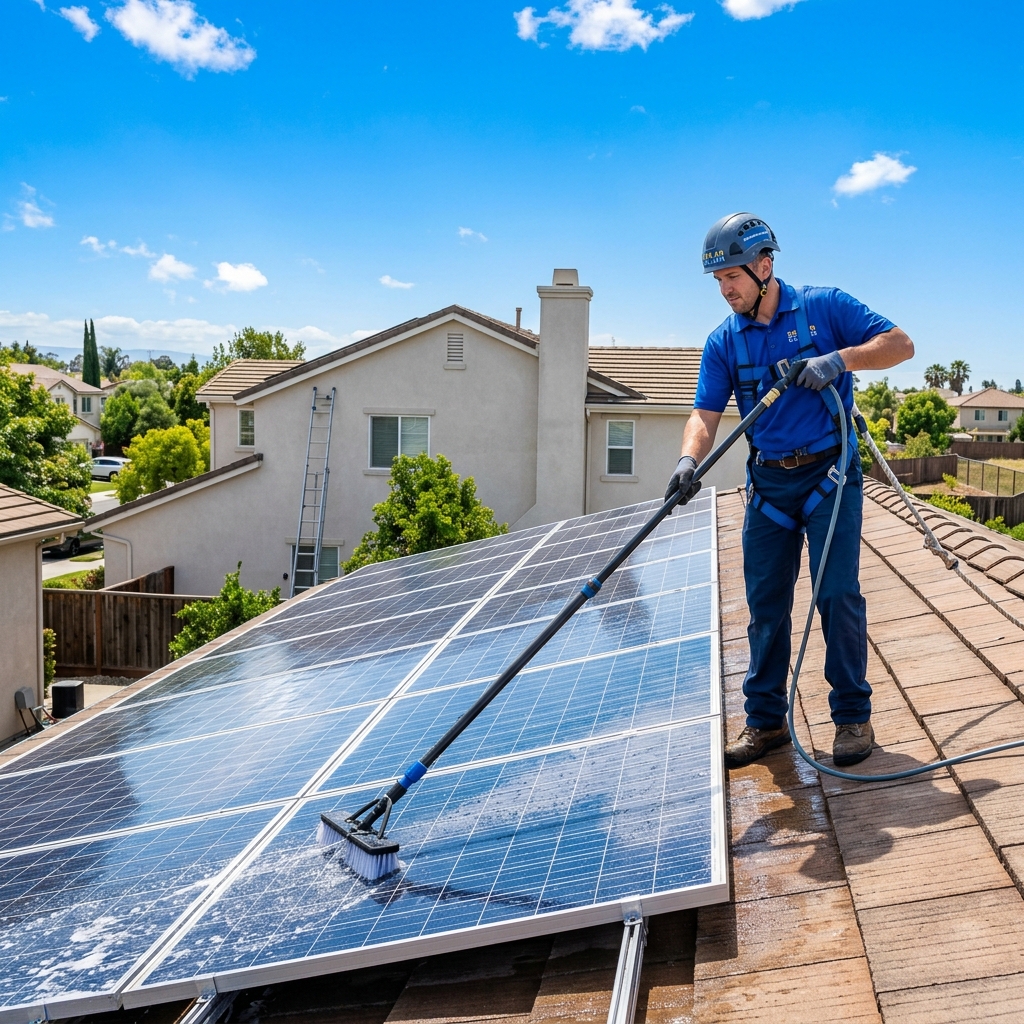 Solar Panel Cleaning & Maintenance